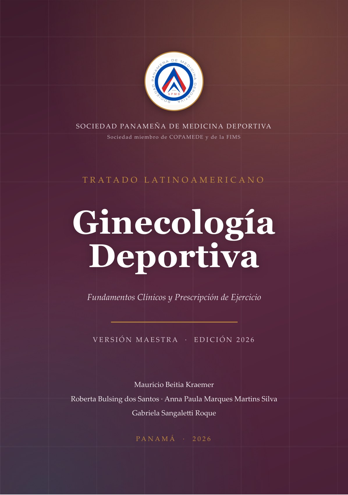 Portada del Tratado Latinoamericano de Ginecología Deportiva — SPMD 2026